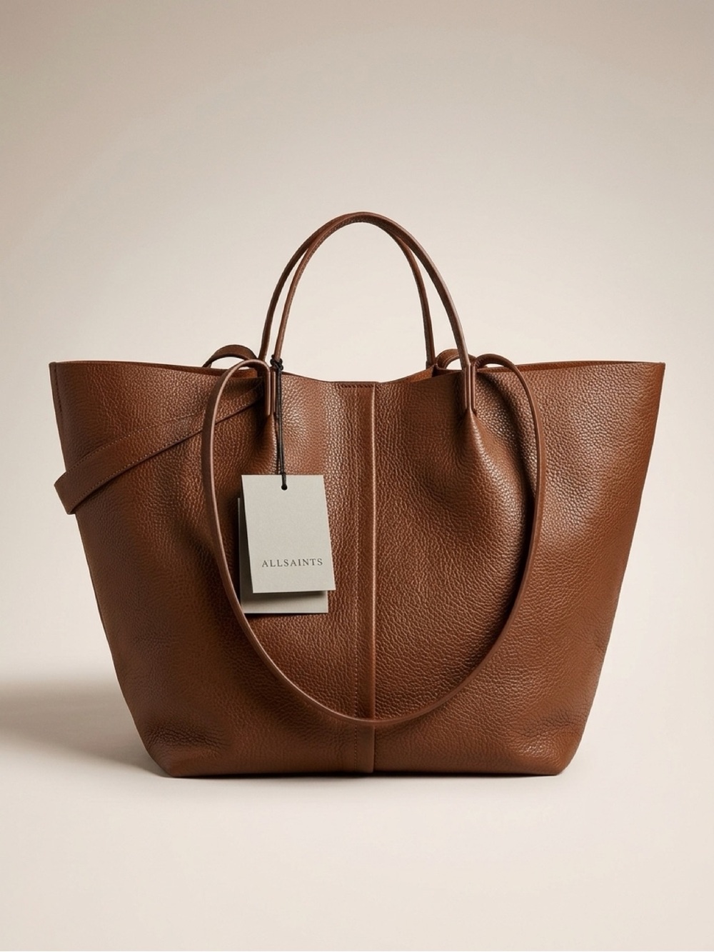 Hannah Leather Tote - Sepia Brown